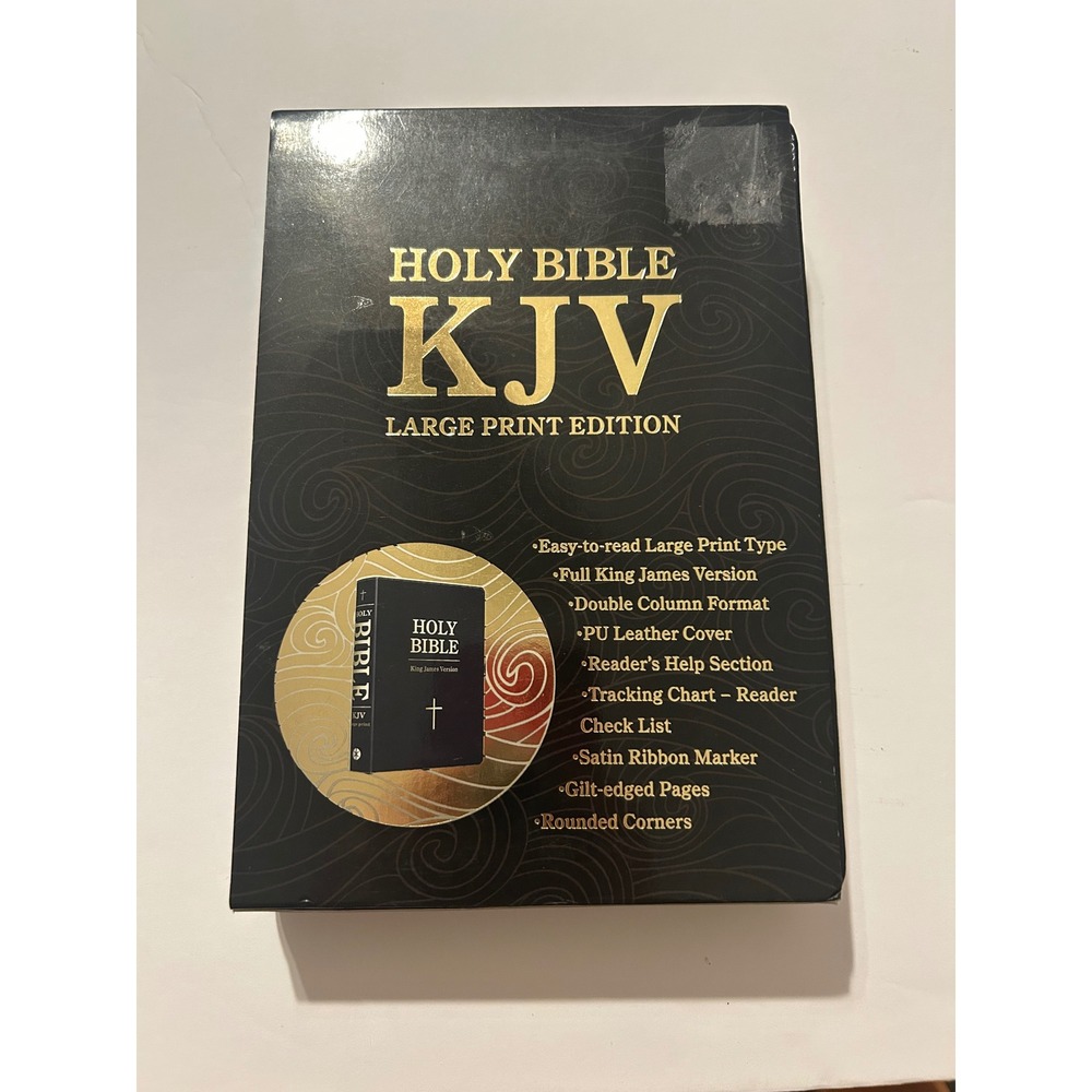 KJV Holy Bible Large Print Edition Black PU Leather Scandinavia Publishing House